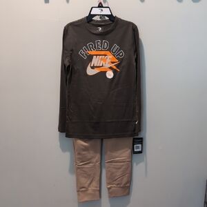 Nike Boys Two-piece Long Sleeve With Jogger Pants
